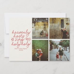 Holy Modern Religious Christmas Photo Card