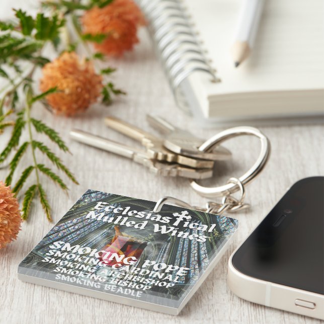 Holy Moly, Ecclesiastical Mulled Wines Key Ring (Front Right)