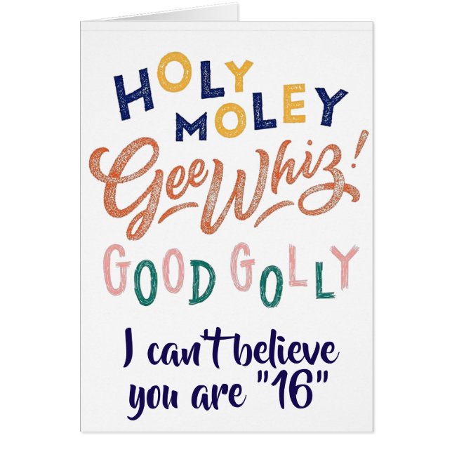 HOLY MOLY & GOOD GOLLY YOU ARE ****16**** (Front)