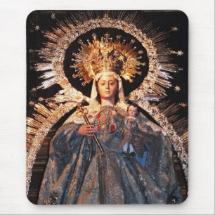 Holy Mother Mary and baby Jesus Mouse Mat