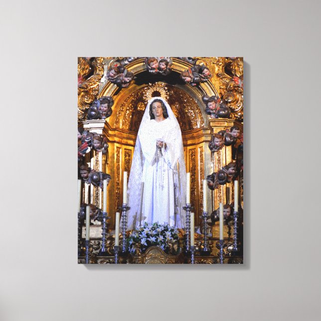 Holy Mother Mary Canvas Print (Front)