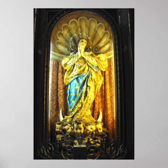 Holy Mother Mary, St John's co cathedral Poster (Front)