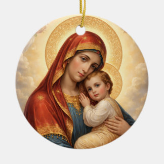 Holy Mother of God – Divine Love & Protection´11 Ceramic Tree Decoration
