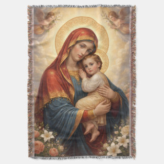 Holy Mother of God – Divine Love & Protection´11 Throw Blanket