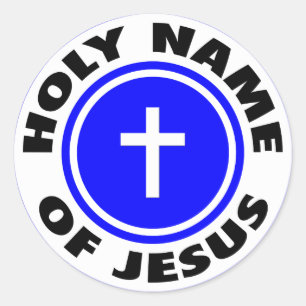 Holy Name of Jesus Classic Round Sticker