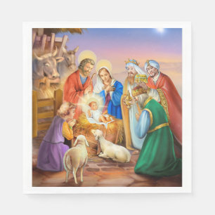 Holy night, holy family napkin