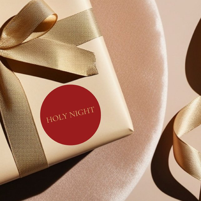 Holy Night Red Christmas Sticker (Creator Uploaded)