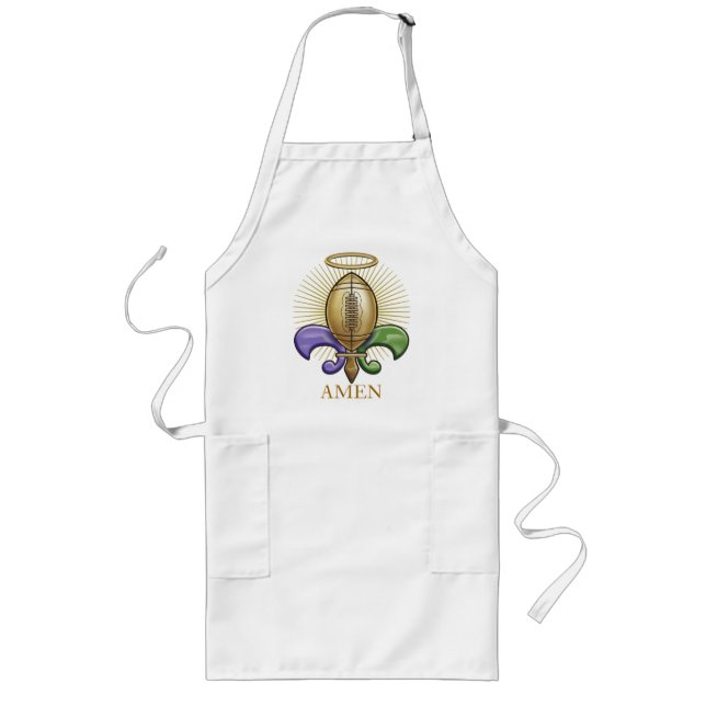 Holy NOLA Trophy (p) Long Apron (Front)
