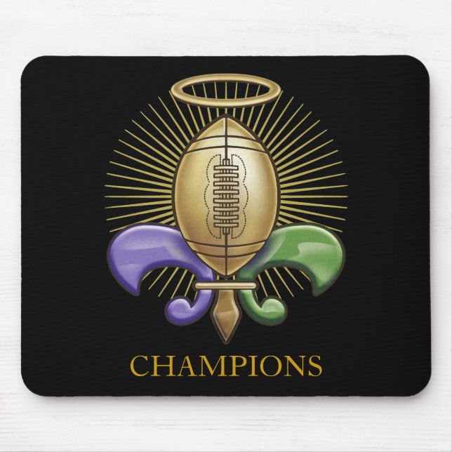 Holy NOLA Trophy (p) Mouse Mat (Front)