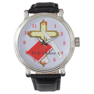 Holy Orders Religious Bible Holy Cross Design Watch