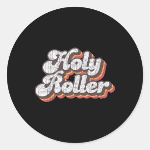 Holy Roller Disco Outfit 70s Costume For Women  Classic Round Sticker