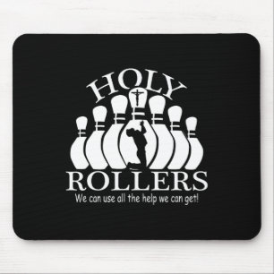 Holy Rollers Matching Bowling Team Mouse Mat