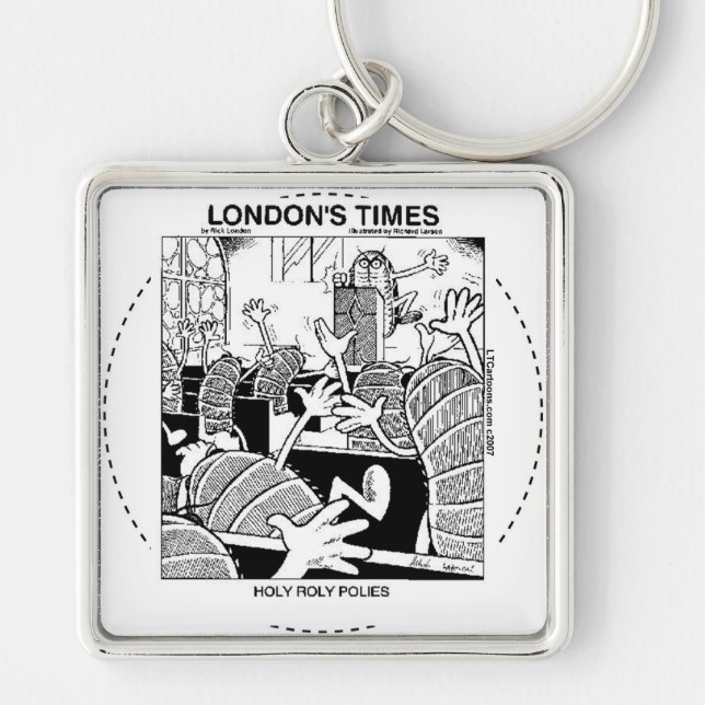 Holy Roly Polies Funny Key Ring (Front)