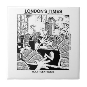 Holy Roly Polies Funny Tile