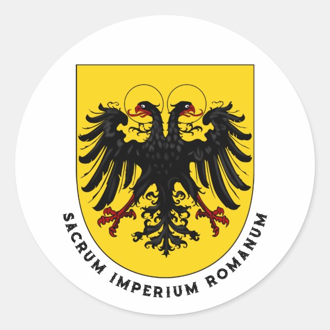 Holy Roman Empire coat of arms Classic Round Sticker (Front)