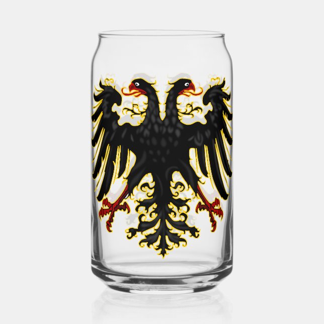 Holy Roman Empire Emblem Drinkware Set Can Glass (Front)