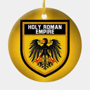 Holy Roman Empire Flag Ceramic Tree Decoration