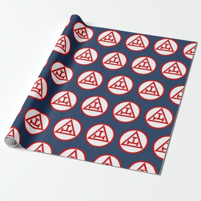 Holy Royal Arch Freemason Masonic Freemasonry Wrapping Paper (Unrolled)