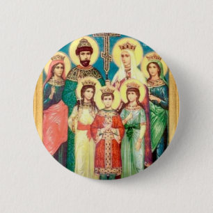 Holy Royal Martyrs 6 Cm Round Badge