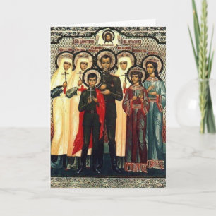 Holy Royal Martyrs Card
