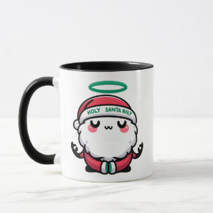 Holy Santa Roly Mug – Cute Meditating Santa Claus