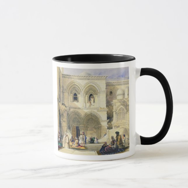 Holy Sepulchre, in Jerusalem (colour litho) Mug (Right)