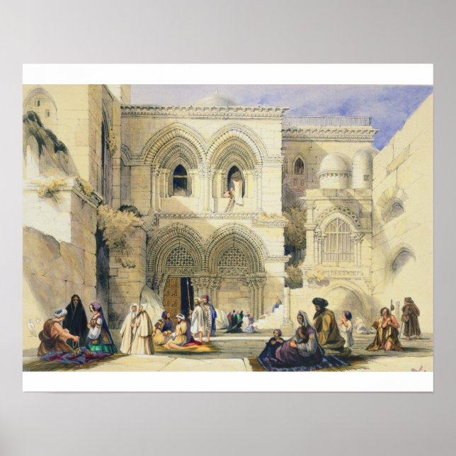 Holy Sepulchre, in Jerusalem (colour litho) Poster (Front)