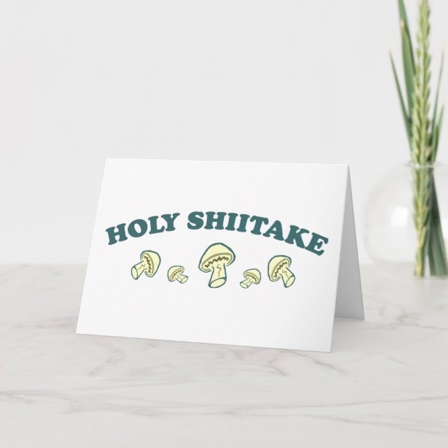 Holy Shiitake Card (Front)