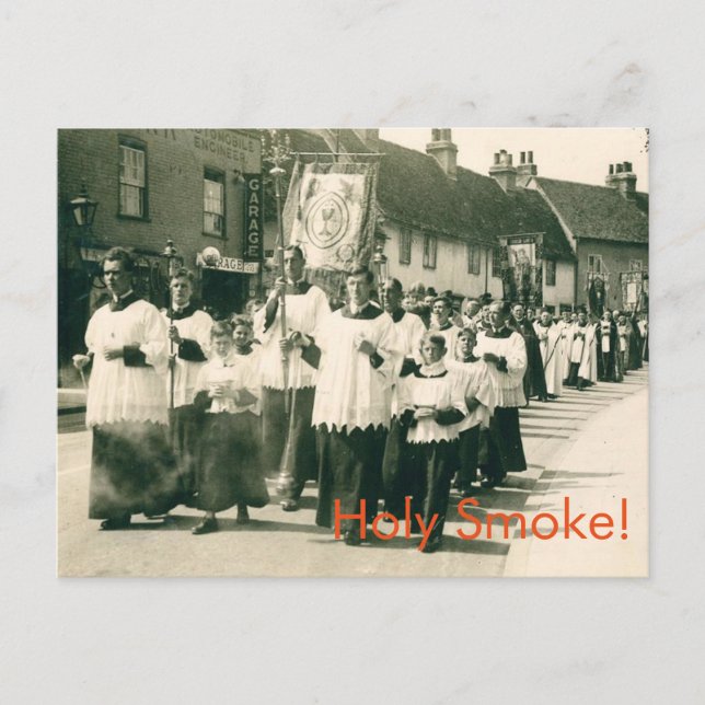 Holy Smoke! Postcard (Front)