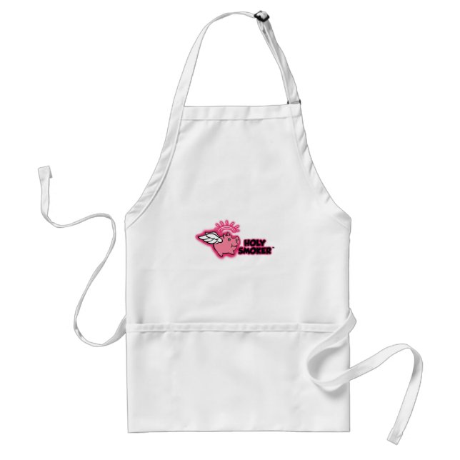 holy smoker logo pink tif standard apron (Front)