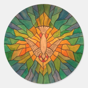 Holy Spirit 01 z-1 HS Classic Round Sticker