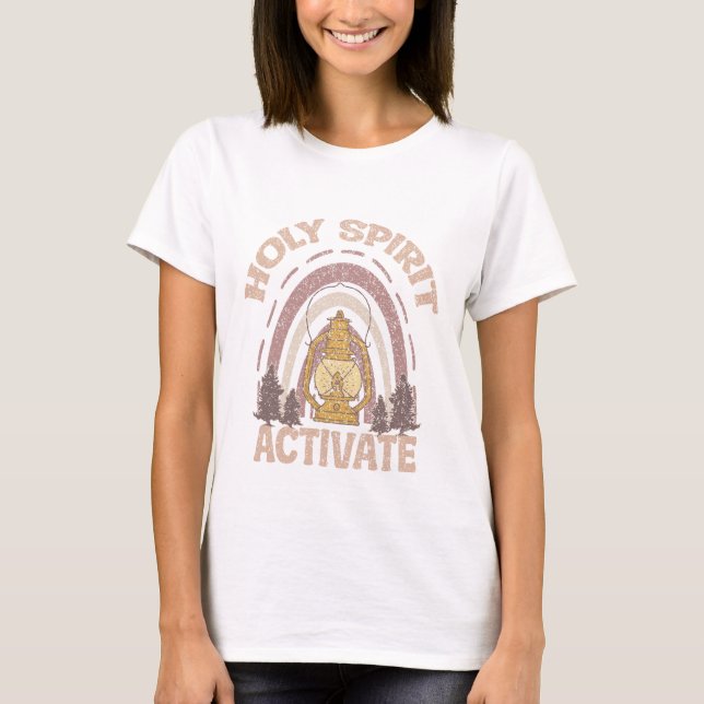 Holy spirit activate Jesus T-Shirt (Front)
