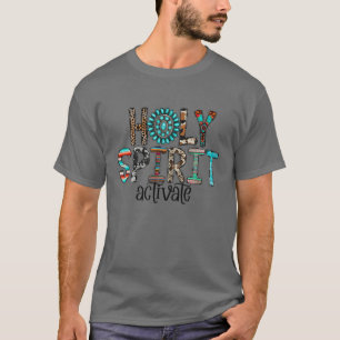Holy Spirit Activate Leopard Western Rodeo Cowhide T-Shirt