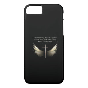 Holy Spirit and Christian Cross with Bible Verse Case-Mate iPhone Case