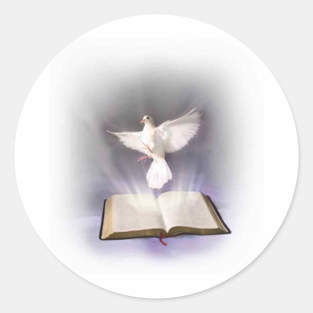 Holy Spirit Classic Round Sticker (Front)