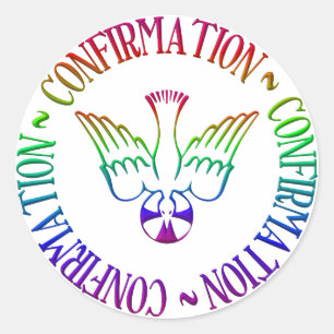 Holy Spirit - Confirmation Classic Round Sticker