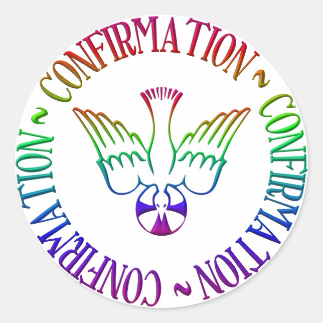 Holy Spirit - Confirmation Classic Round Sticker (Front)