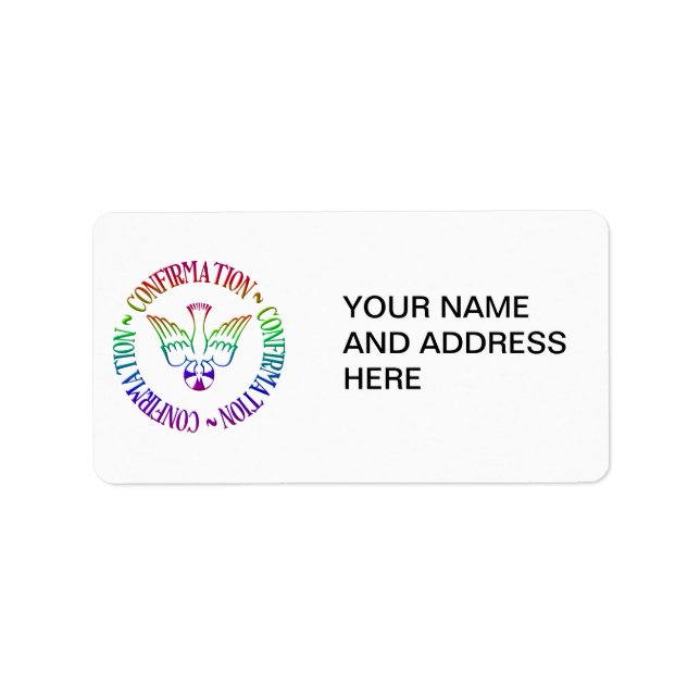 Holy Spirit - Confirmation Label (Front)