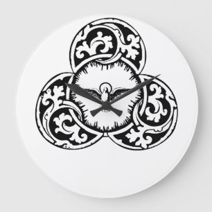 Holy Spirit Dove Christian symbol Large Clock