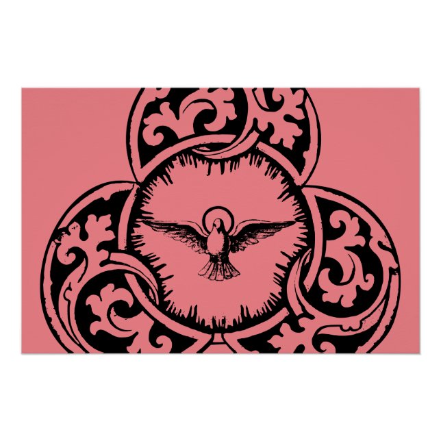 Holy Spirit Dove Christian symbol Poster (Front)