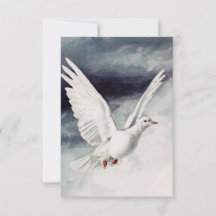 Holy Spirit Dove Descending Divine Holy Card