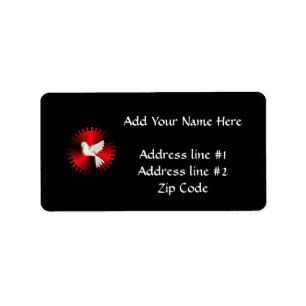 Holy Spirit Dove Label