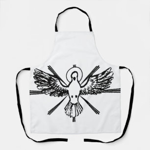 Holy Spirit Dove Religious Confirmation and Peace  Apron