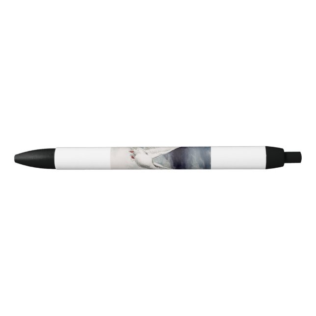 Holy Spirit Dove Religious Confirmation and Peace  Black Ink Pen (Front)