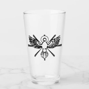 Holy Spirit Dove Religious Confirmation and Peace  Glass