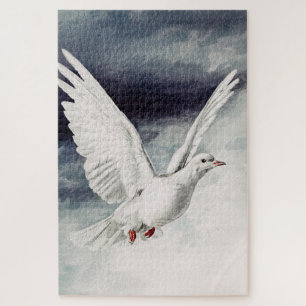 Holy Spirit Dove Religious Confirmation and Peace Jigsaw Puzzle