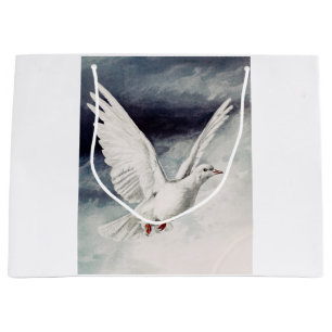 Holy Spirit Dove Religious Confirmation and Peace  Large Gift Bag