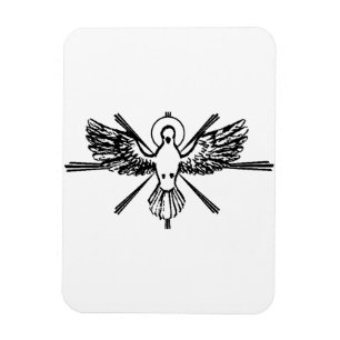 Holy Spirit Dove Religious Confirmation and Peace Magnet