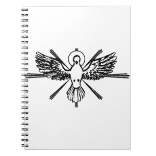 Holy Spirit Dove Religious Confirmation and Peace  Notebook