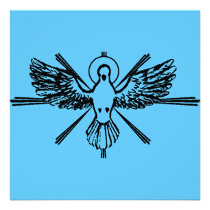Holy Spirit Dove Religious Confirmation and Peace  Photo Print
